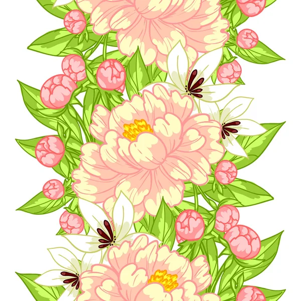 Beautiful flowers ornament — Stock Vector