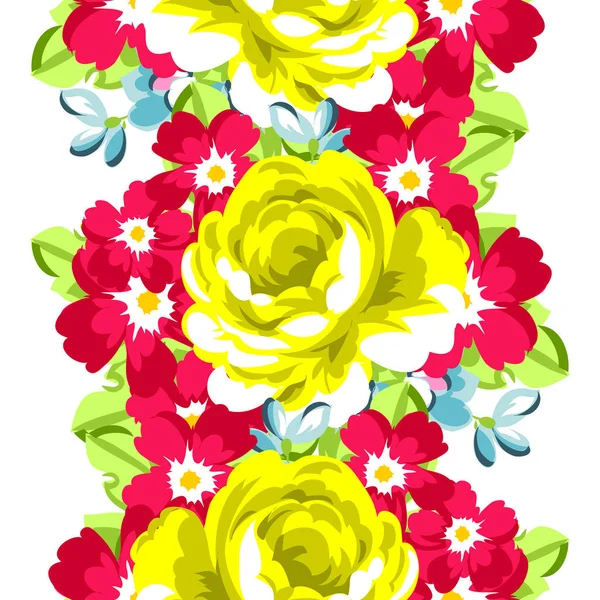 Krásné květiny ornament — Stockový vektor
