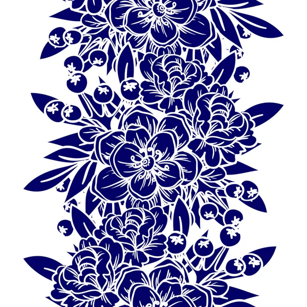 Mooie bloemen ornament — Stockvector