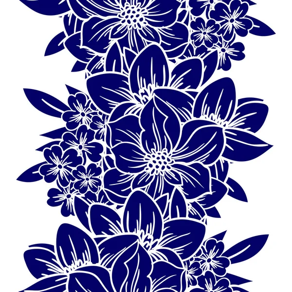 Belo ornamento floral — Vetor de Stock