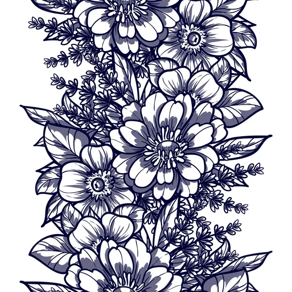 Bel ornement floral — Image vectorielle