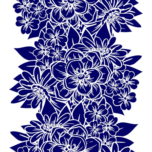 Mooie bloemen ornament — Stockvector