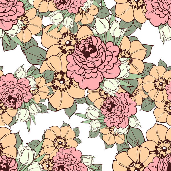 beautiful flowers ornament