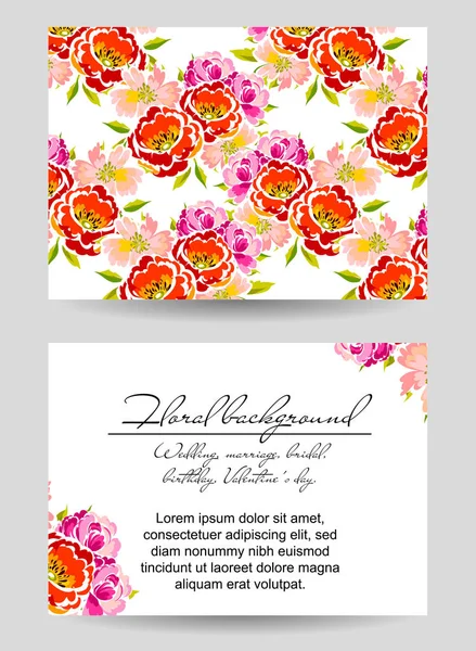 Hermosas flores ornamento — Vector de stock