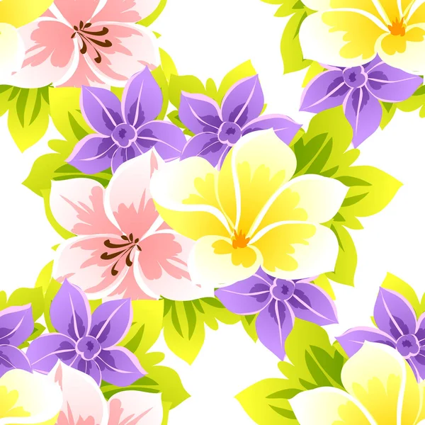 Όμορφα λουλούδια στολίδι — Διανυσματικό Αρχείο