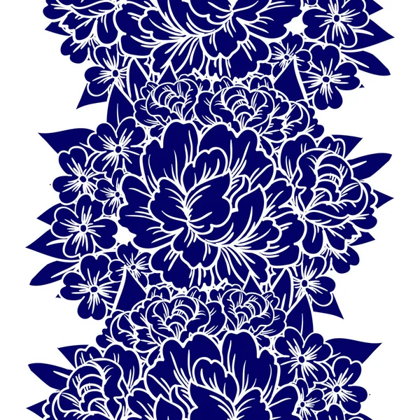 Mooie bloemen ornament — Stockvector