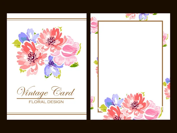 Hermosas flores ornamento — Vector de stock