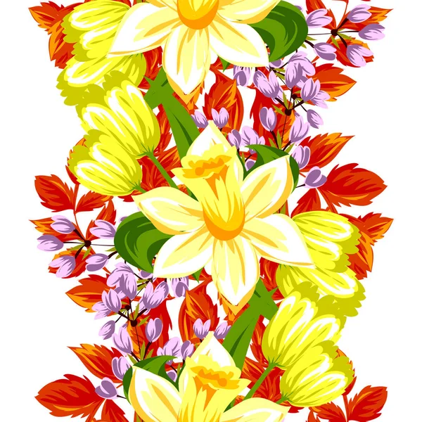 Güzel çiçek süsleme — Stok Vektör