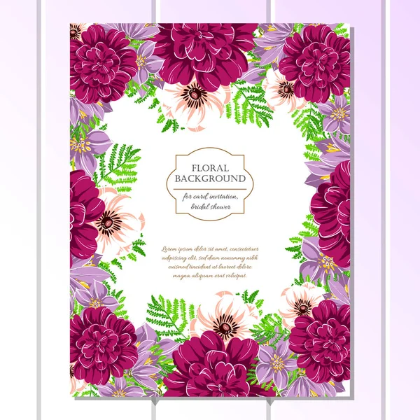 Bonito ornamento flores — Vetor de Stock