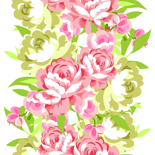 Beautiful flowers ornament — Stock Vector