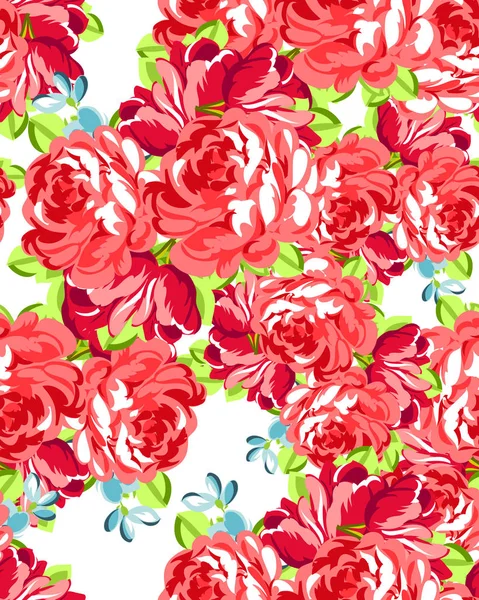 Hermosas flores ornamento — Vector de stock