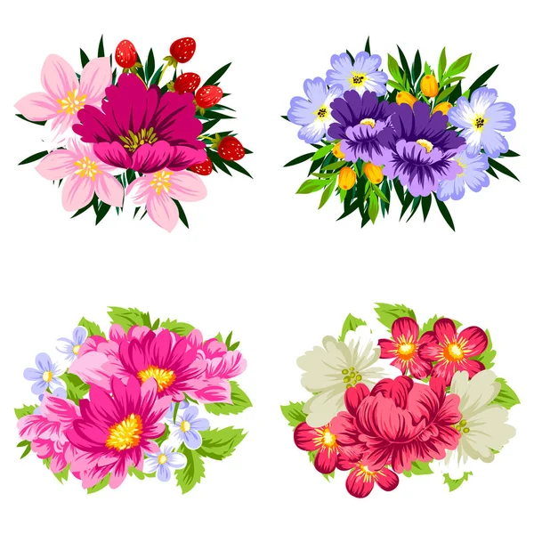 Güzel çiçek süsleme — Stok Vektör