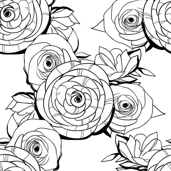 Hermoso adorno floral — Vector de stock