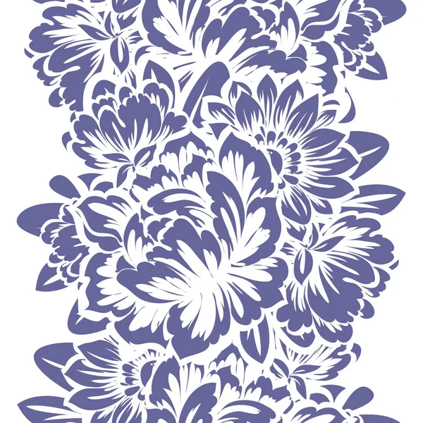 Bonito ornamento flores — Vetor de Stock