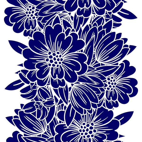 Belo ornamento floral — Vetor de Stock