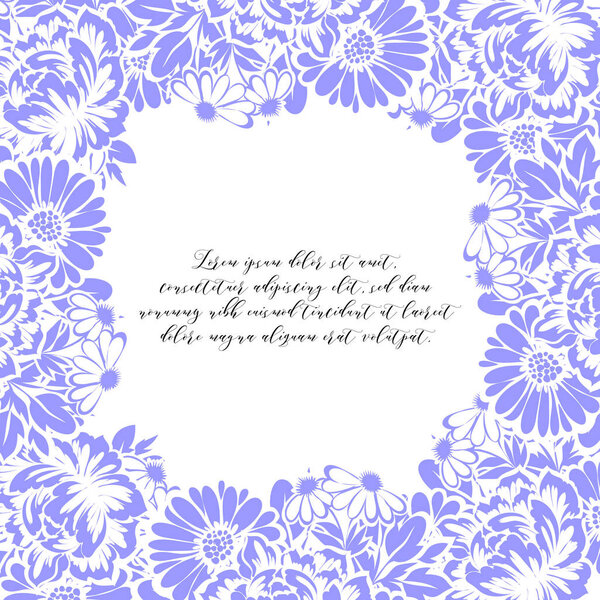 Красивый орнамент из цветов
