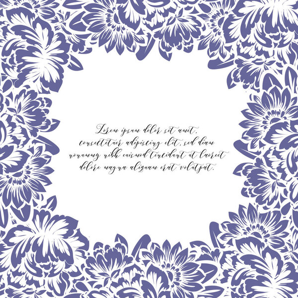 Красивый орнамент из цветов
