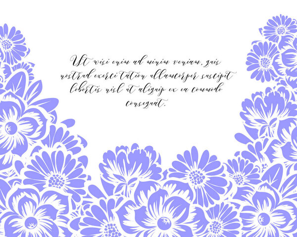 Красивый орнамент из цветов
