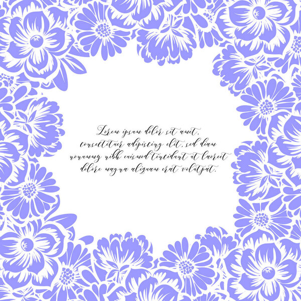 Красивый орнамент из цветов
