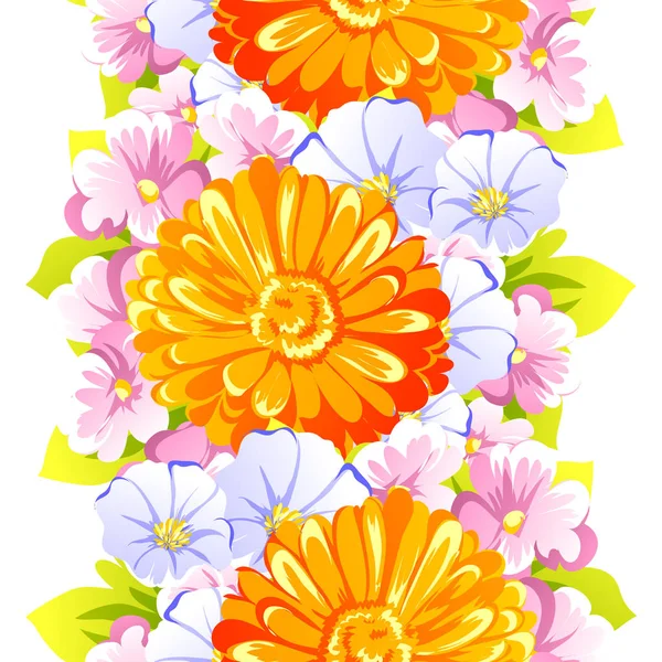美しい花飾り — ストックベクタ