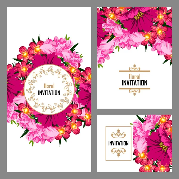 Hermosas flores ornamento — Vector de stock