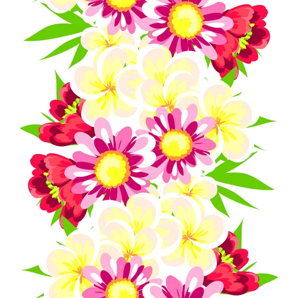 Прикраса красиві квіти — стоковий вектор