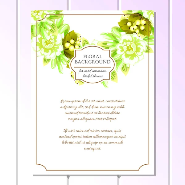 Hermosas flores ornamento — Vector de stock