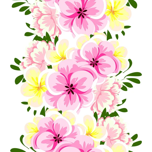 Bei fiori ornamento — Vettoriale Stock