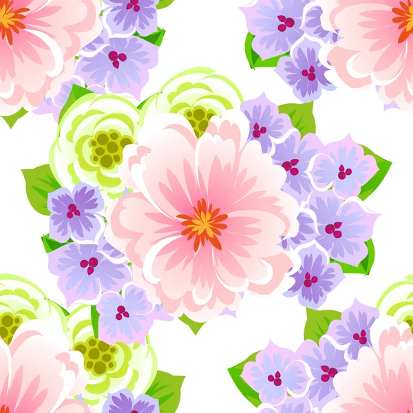 Όμορφα λουλούδια στολίδι — Διανυσματικό Αρχείο