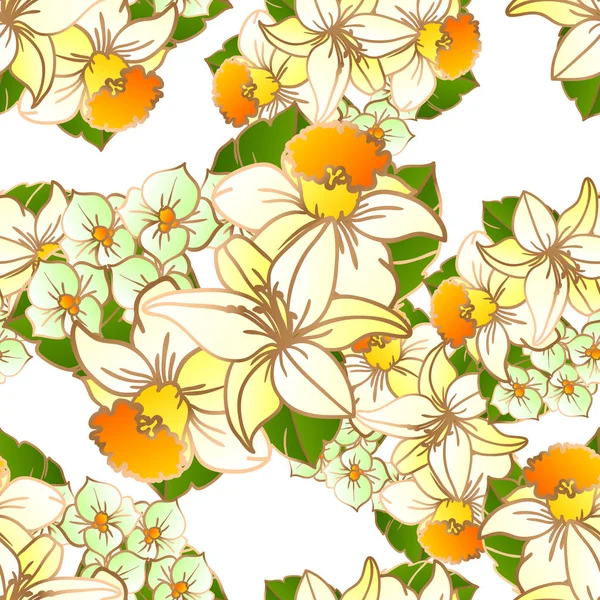 美しい花飾り — ストックベクタ