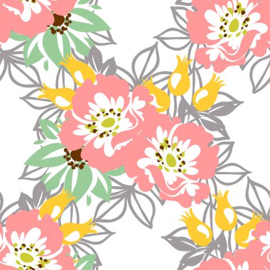 desen çiçek öğeleri