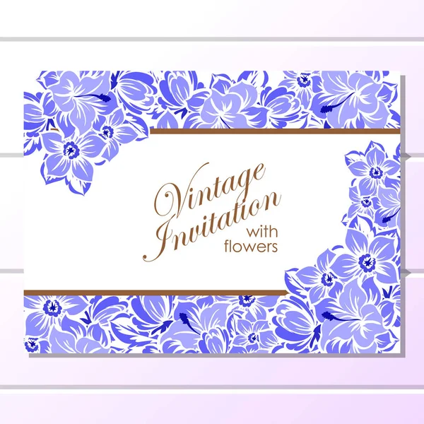 Cartes d'invitation de mariage — Image vectorielle