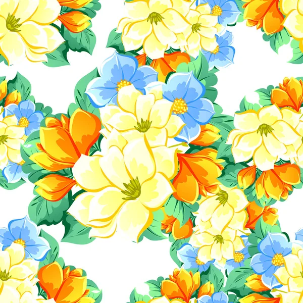 Muster mit floralen Elementen — Stockvektor