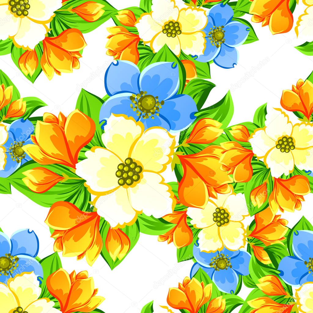 pattern with floral elements