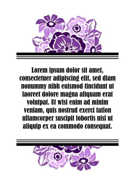 Güzel çiçekler ile davet