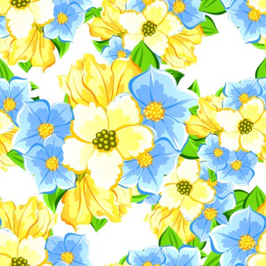 Sorunsuz güzel çiçek desenli