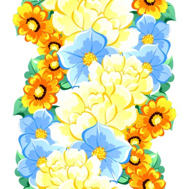 Sorunsuz güzel çiçek desenli