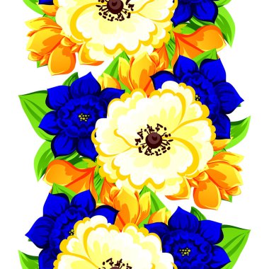 Sorunsuz güzel çiçek desenli