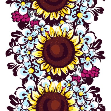 Sorunsuz güzel çiçek desenli