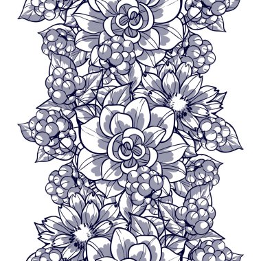 Sorunsuz güzel çiçek desenli