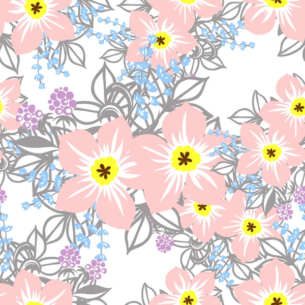 Άνευ ραφής όμορφες floral μοτίβο — Διανυσματικό Αρχείο