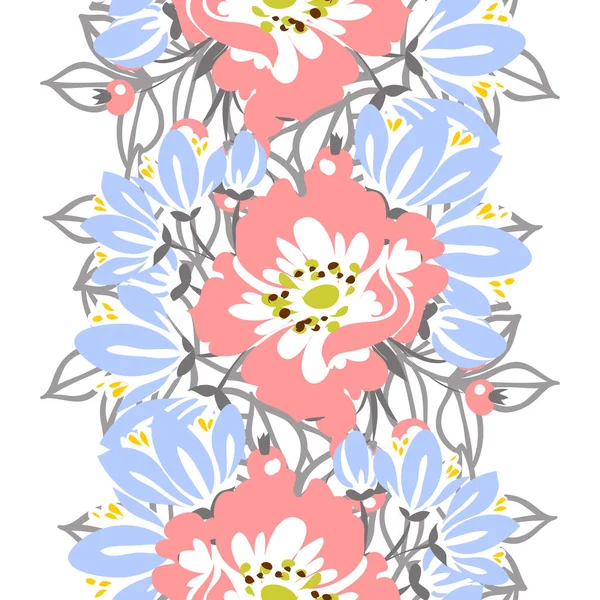 Sans couture beau motif floral — Image vectorielle