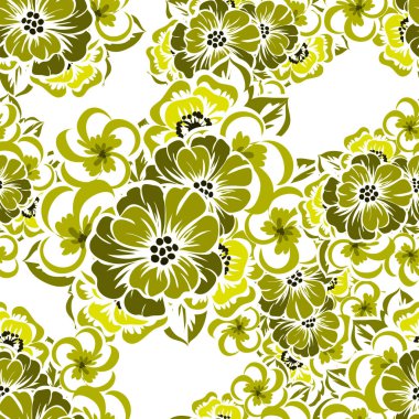 Sorunsuz güzel çiçek desenli