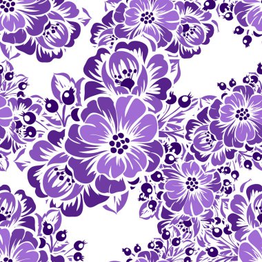 Sorunsuz güzel çiçek desenli