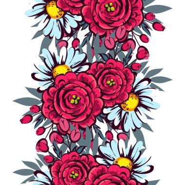 Sorunsuz güzel çiçek desenli