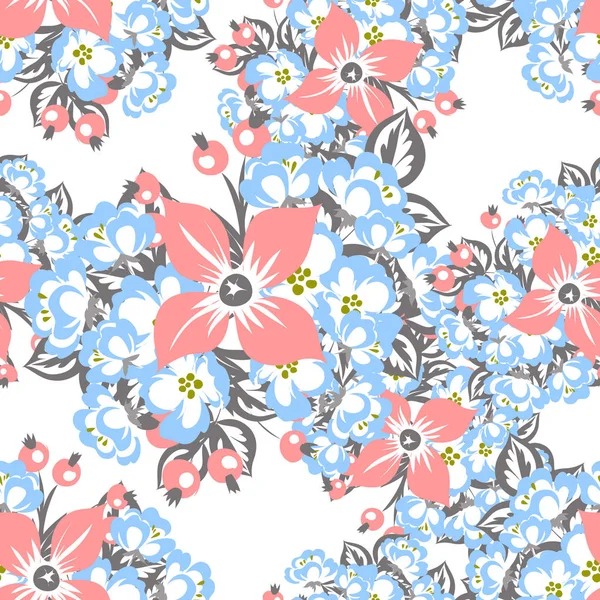 Sans couture beau motif floral — Image vectorielle