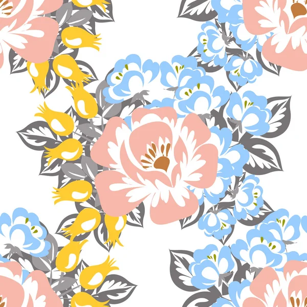 Sans couture beau motif floral — Image vectorielle