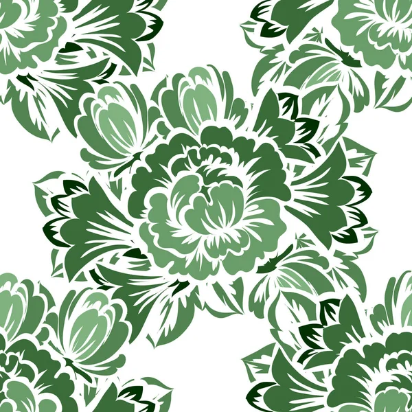 Seamless beautiful floral pattern — Stock Vector