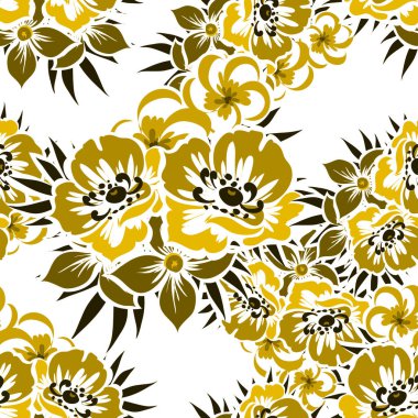 Sorunsuz güzel çiçek desenli