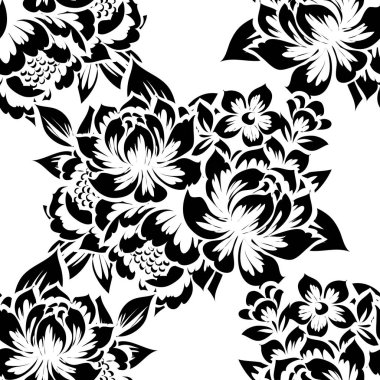 Sorunsuz güzel çiçek desenli